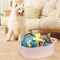 Small Woven Cotton Rope Basket Cute Baby Gift Baskets Empty Decorative Storage Basket for Organizing Shelves Closet Baby Nursery Basket Bin Toy Storage Basket Organizer 13.7"x10.2"x5" Pink